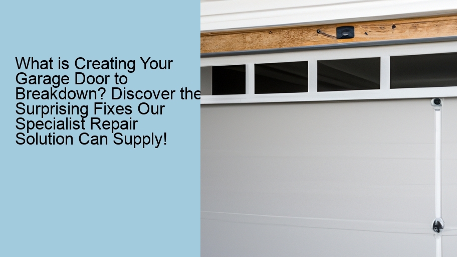 What is Creating Your Garage Door to Breakdown? Discover the Surprising Fixes Our Specialist Repair Solution Can Supply!