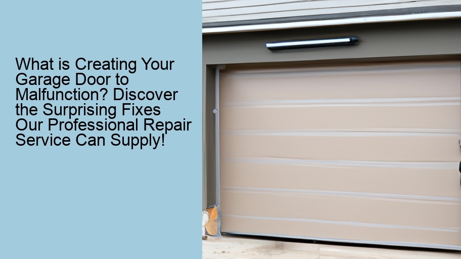 What is Creating Your Garage Door to Malfunction? Discover the Surprising Fixes Our Professional Repair Service Can Supply!