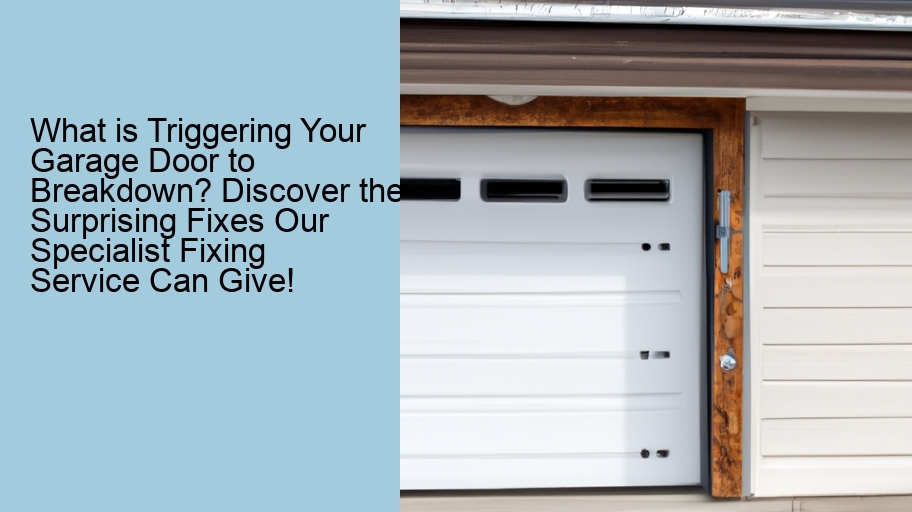 What is Triggering Your Garage Door to Breakdown? Discover the Surprising Fixes Our Specialist Fixing Service Can Give!