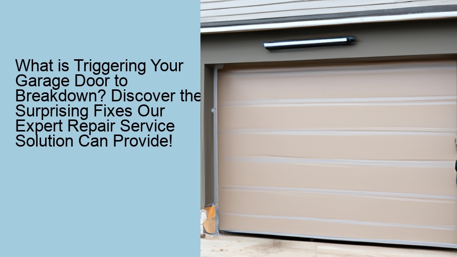 What is Triggering Your Garage Door to Breakdown? Discover the Surprising Fixes Our Expert Repair Service Solution Can Provide!