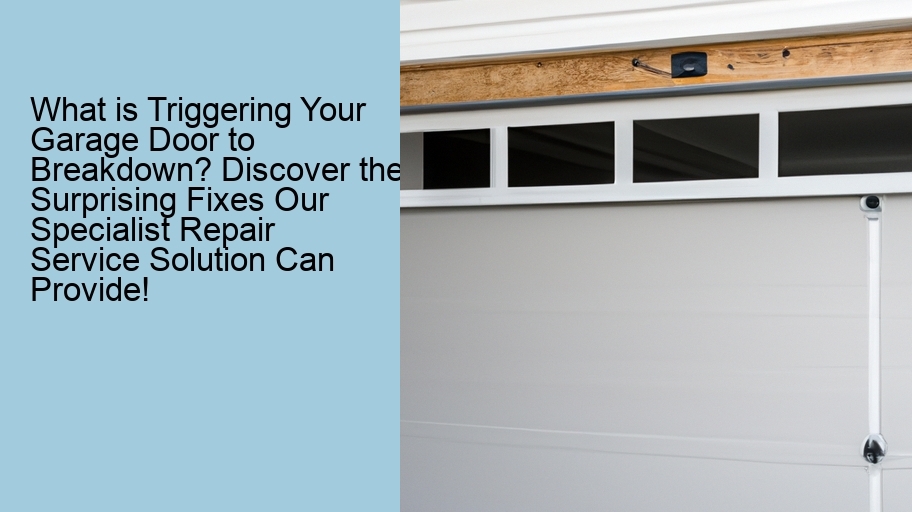 What is Triggering Your Garage Door to Breakdown? Discover the Surprising Fixes Our Specialist Repair Service Solution Can Provide!