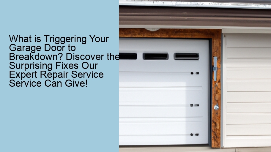 What is Triggering Your Garage Door to Breakdown? Discover the Surprising Fixes Our Expert Repair Service Service Can Give!